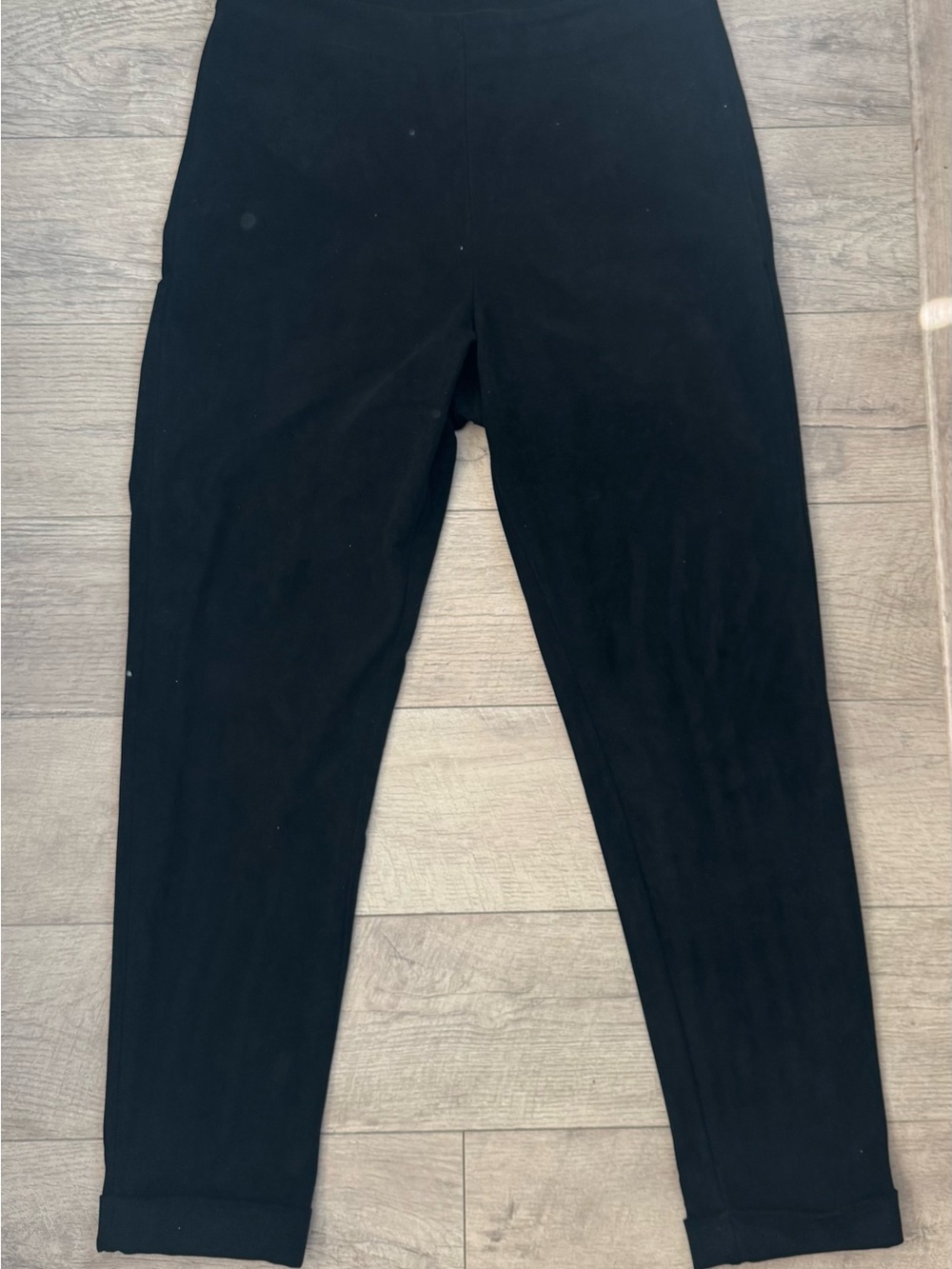 Bitte Kai Rand Black Slim Tapered high Rise magic Stretch Pants side zipper